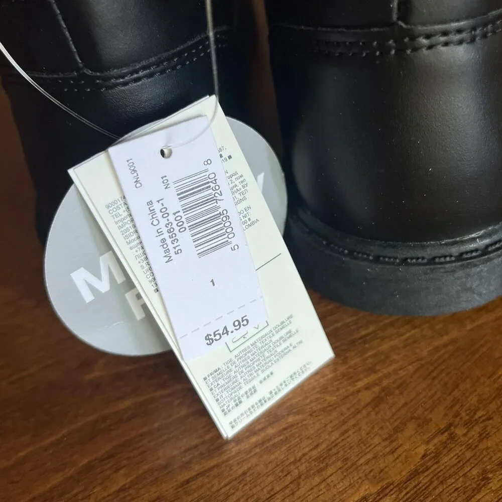 Gap black boots with blue laces 1 NWT